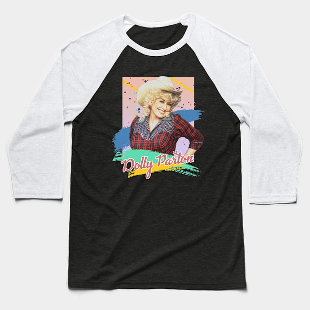 Dolly Parton Baseball T-Shirt by MaydenArt